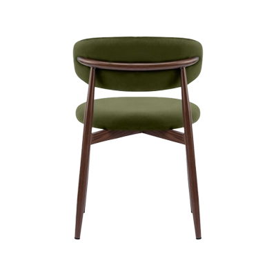 veroli green with walnut - back