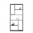 Chic librero - negro